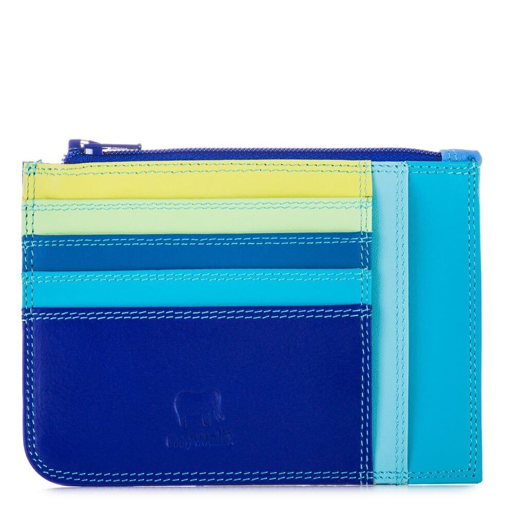 1745 Slim Leather Credit Card Holder | 4 Card Slot with Coin Purse | Zipped